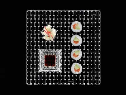 NACHTMANN Bossa Nova Square Plate with Dip Bowl