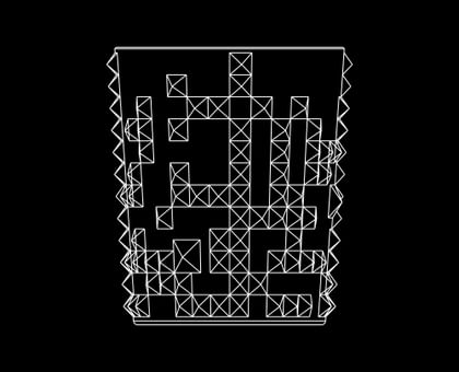 Illustration of the NACHTMANN Punk cut design on a black background