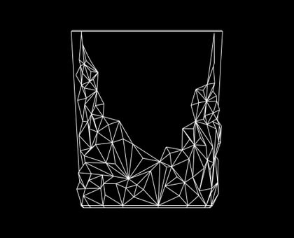 Illustration of the NACHTMANN Sculpture cut design on a black background